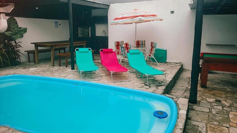 Praia Piscina Bilhar Churrasqueira Villa Sao Sebastiao  Eksteriør bilde